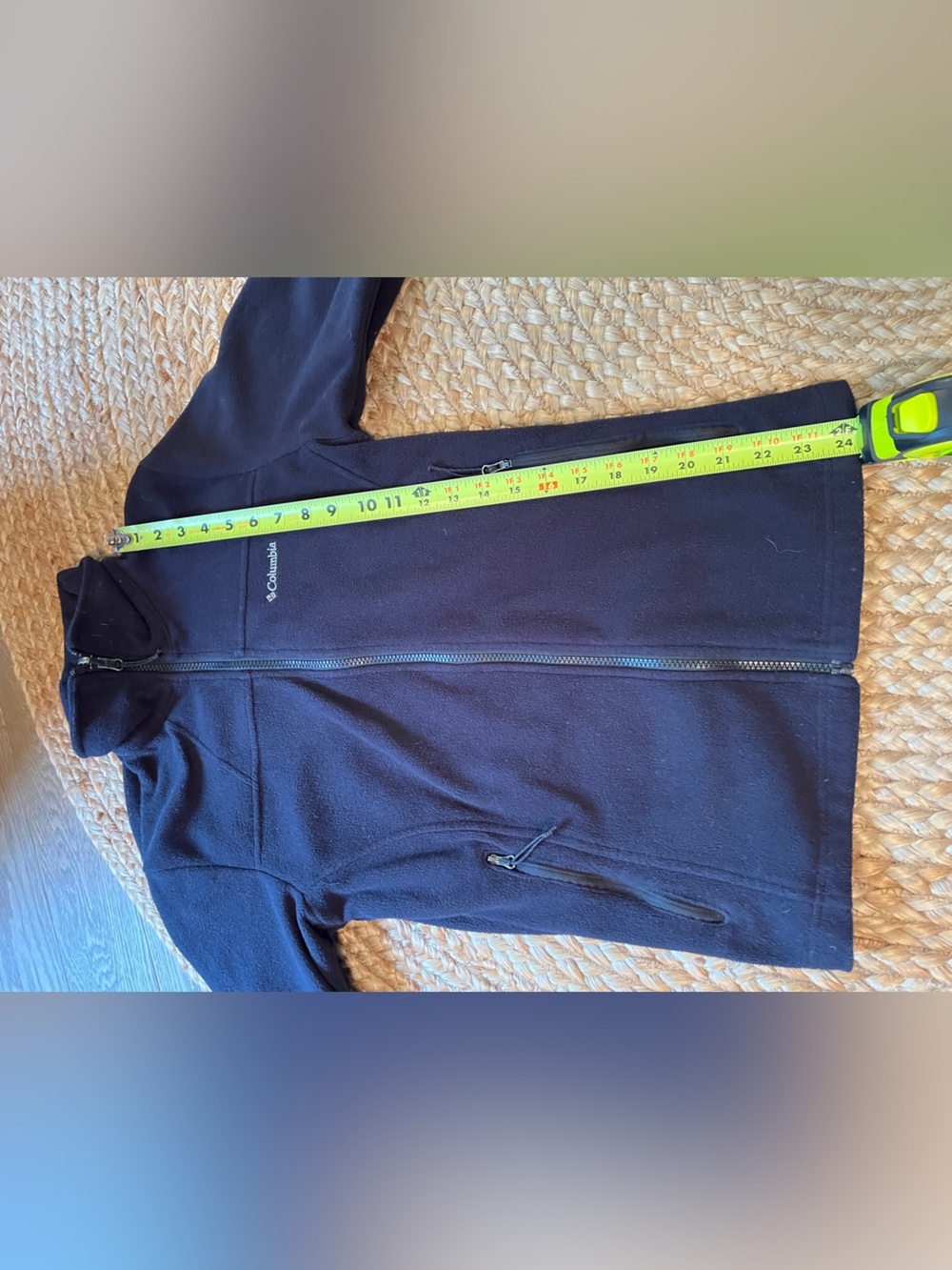 Columbia Black Full Zip Fleece Jacket Women’s Small Cozy Outdoor - Picture 8 of 8